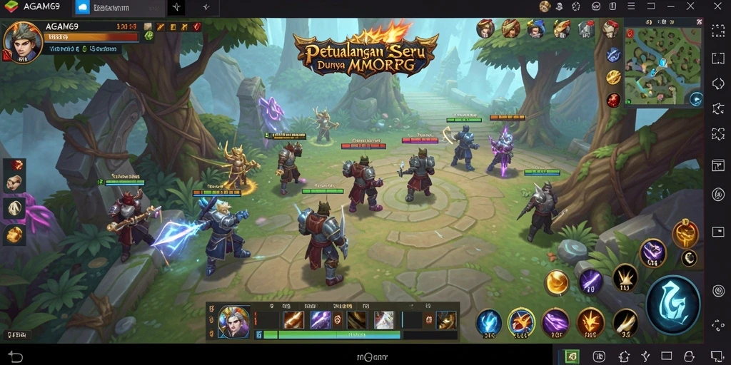 Tampilan gameplay seru dalam AGAM69 dengan aksi bertarung yang intens.