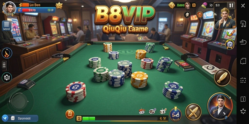 Screenshot gameplay QiuQiu yang seru di B8VIP.