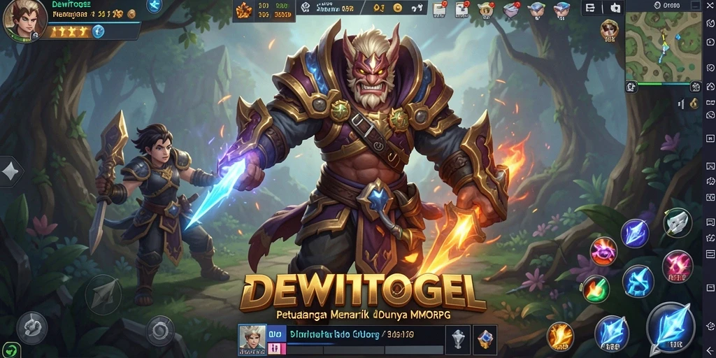 Tangkapan layar utama DEWITOGEL menunjukkan aksi seru dalam petualangan MMORPG.