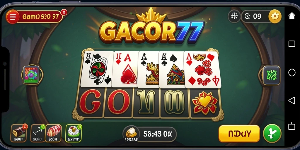 Screenshot GACOR77 menampilkan suasana seru permainan Domino.