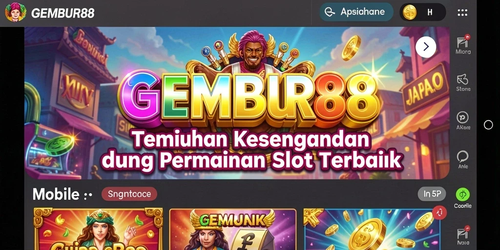 Screenshot menunjukkan gameplay seru dan grafis menawan dari GEMBUR88.