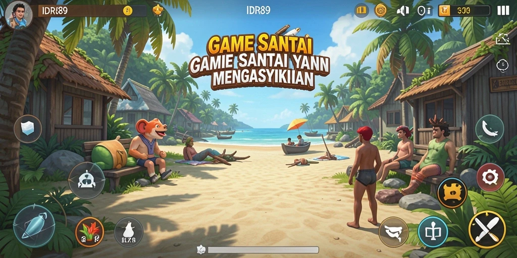 Screenshot gameplay IDR89 yang menampilkan keseruan permainan santai.