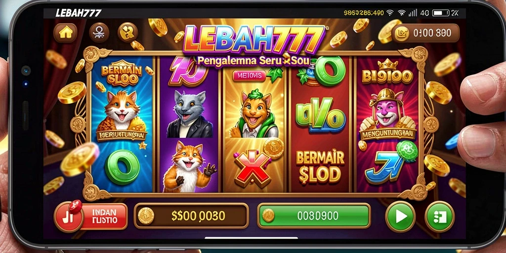 Screenshot gameplay LEBAH777 menampilkan keseruan bermain slot.