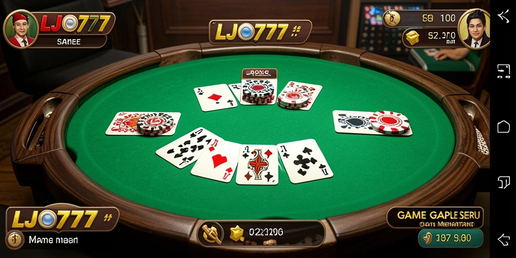 Tampilan antarmuka gameplay LJO777 yang menarik dan interaktif.