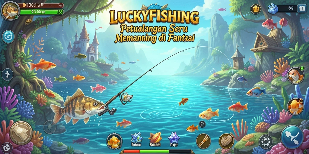 Tangkapan ikan yang fantastis dalam gameplay yang menarik di LUCKYFISHING.