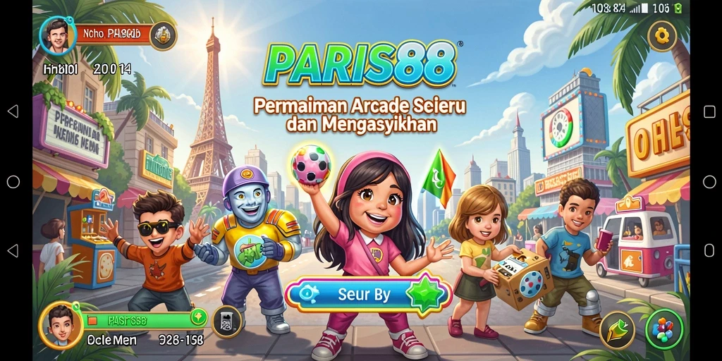 Tampilan gameplay seru dengan rintangan yang menantang di PARIS88.