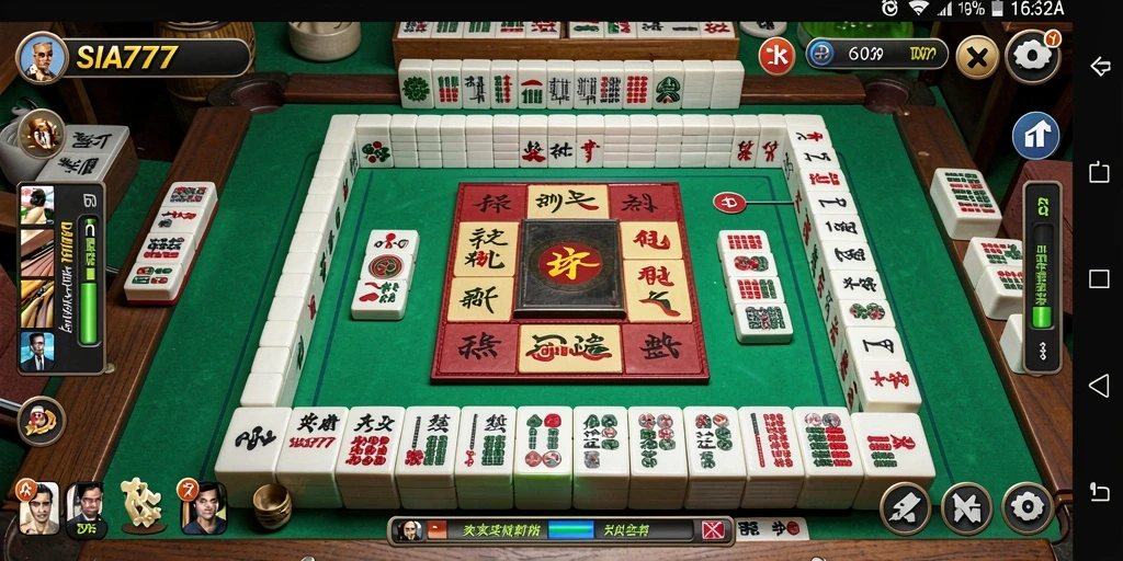 Screenshot gameplay SIA777 menampilkan papan Mahjong yang menarik.