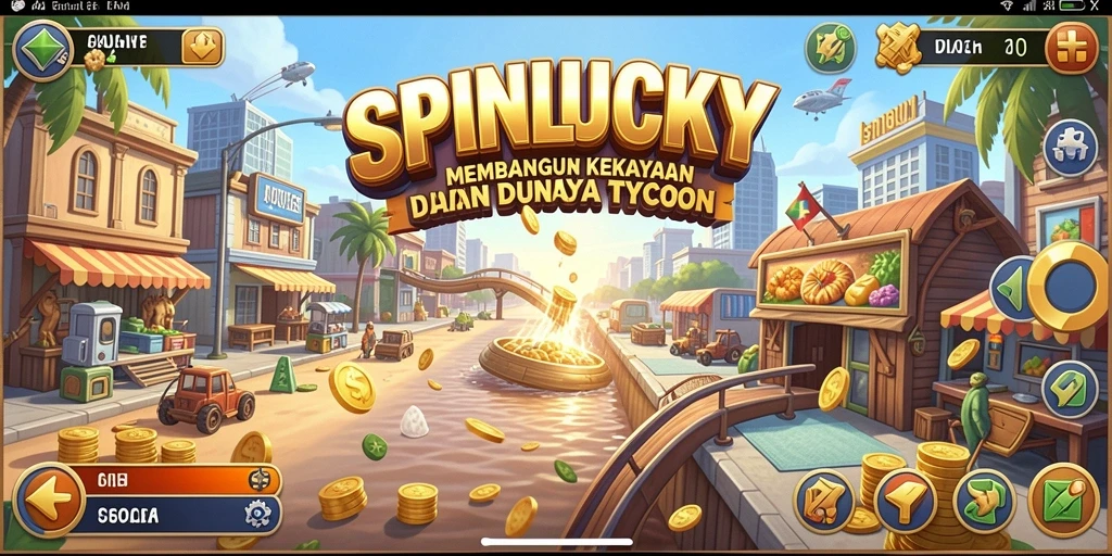 Tangkapan layar SPINLUCKY menunjukkan dinamika gameplay Tycoon yang menantang.