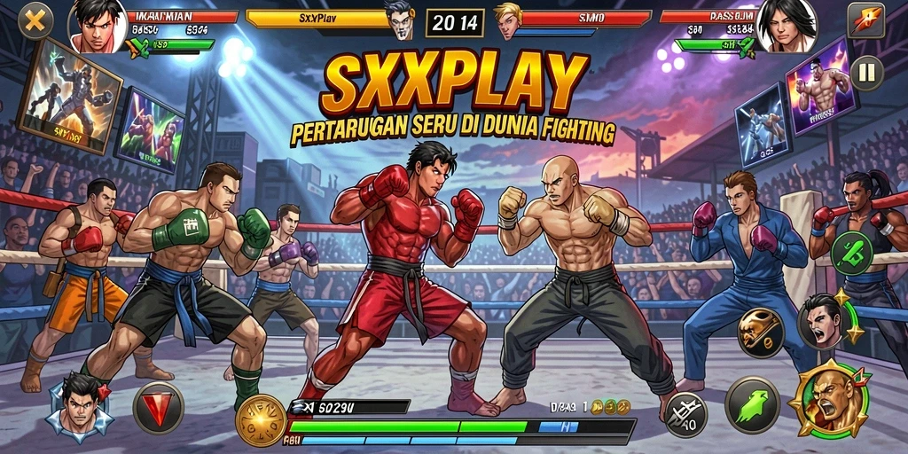 Tampilan pertarungan mendebarkan dalam SXXPLAY.